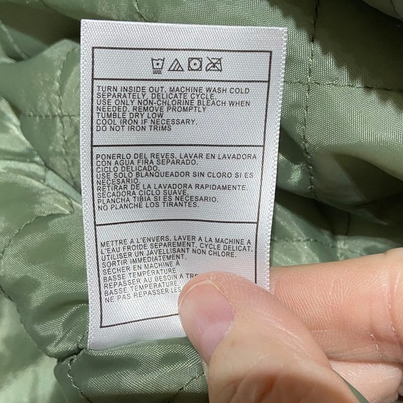 Billabong Northern Shore Hooded Sherpa Fleece Jacket Sea Spray L Quilted Lining - Picture 11 of 12